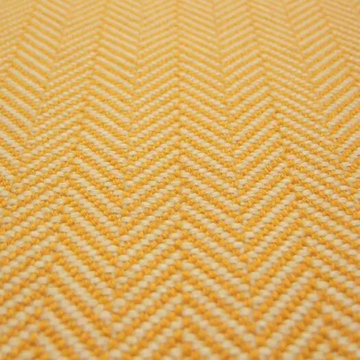 H&T Flatweave Stair Runner, Herringbone Marigold