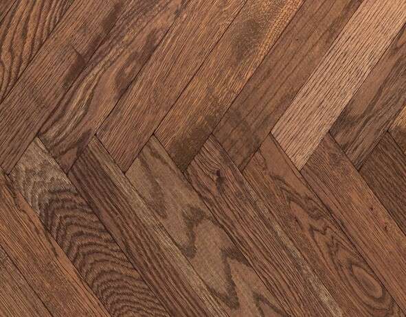 Brooks H1003 Herringbone Solid Oak | Rustic Tumbled