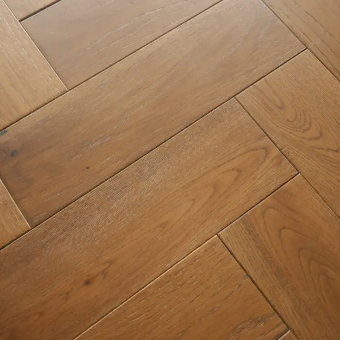 FMYTD Solid Herringbone, Golden Smoke Brushed UV Oiled